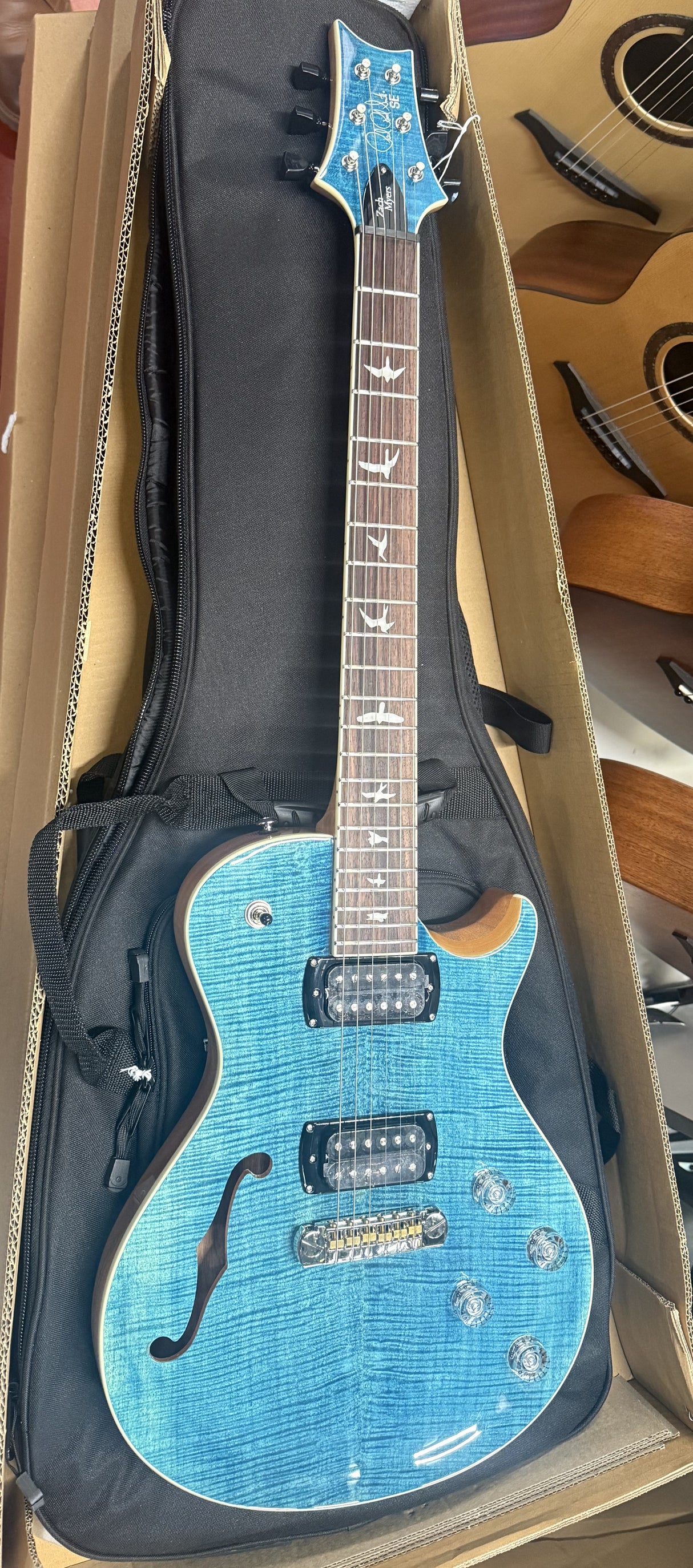 PRS SE Zach Myers Signature Semi-Hollow Myers Blue 2026
