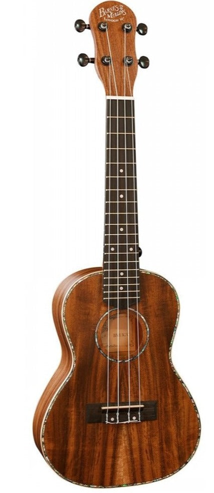 Barnes And Mullins BMUK7C Concert Ukulele Koa
