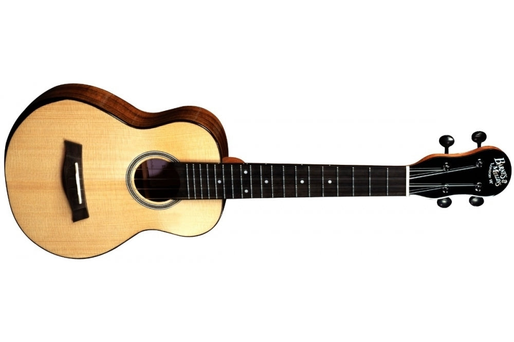 Barnes And Mullins Concert Ukulele - Solid Spruce / Acacia . Inc. Gigbag