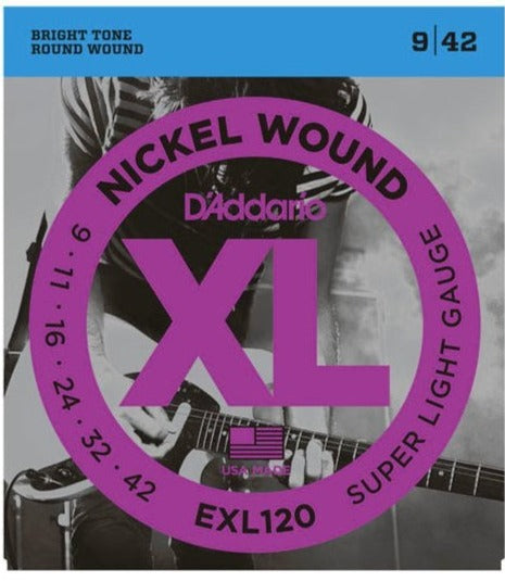 D Addario EXL120 XL 9-42 Super Light
