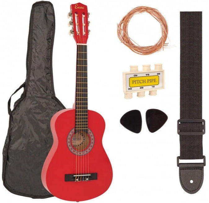 Encore 3/4 Size Guitar Pack - Red