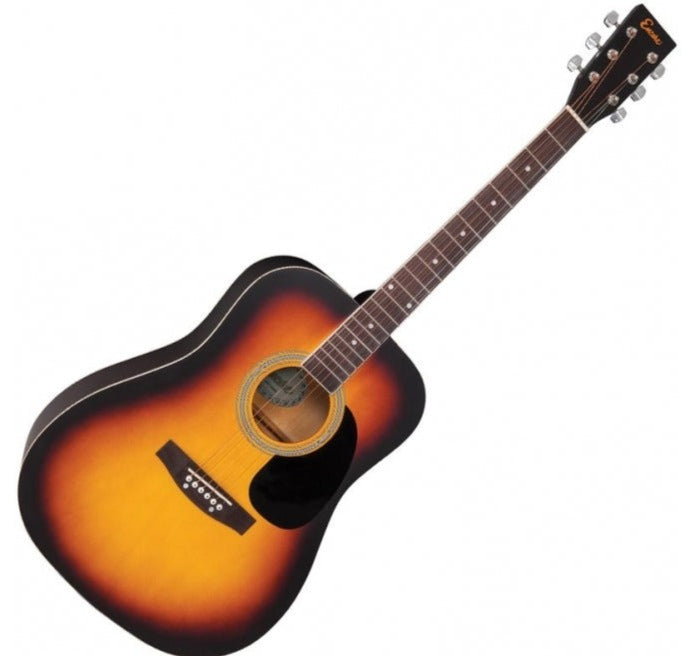 Encore EW100 Acoustic Guitar - Sunburst