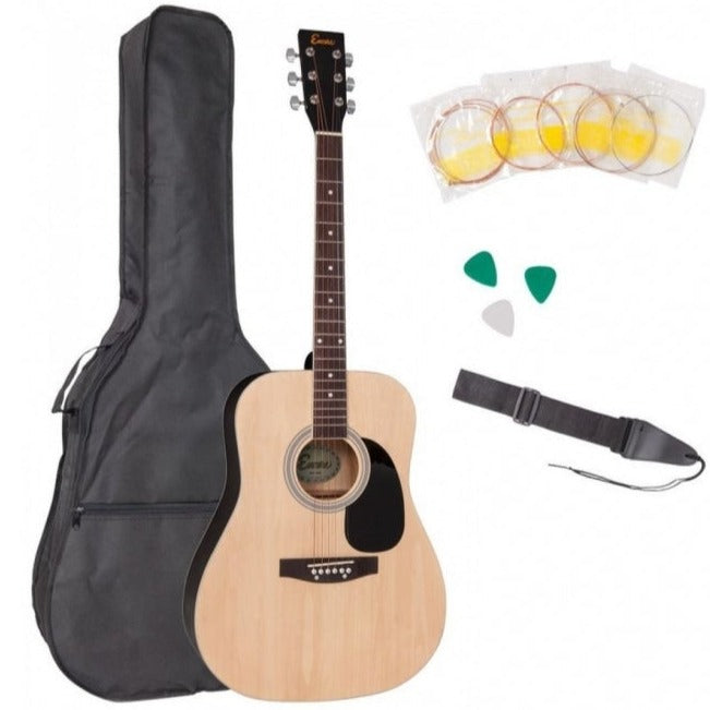 Encore EWP-100N Acoustic Guitar Pack - Natural