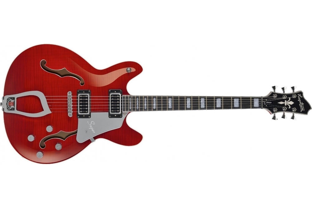 Hagstrom Super Viking - Wild Cherry Transparent