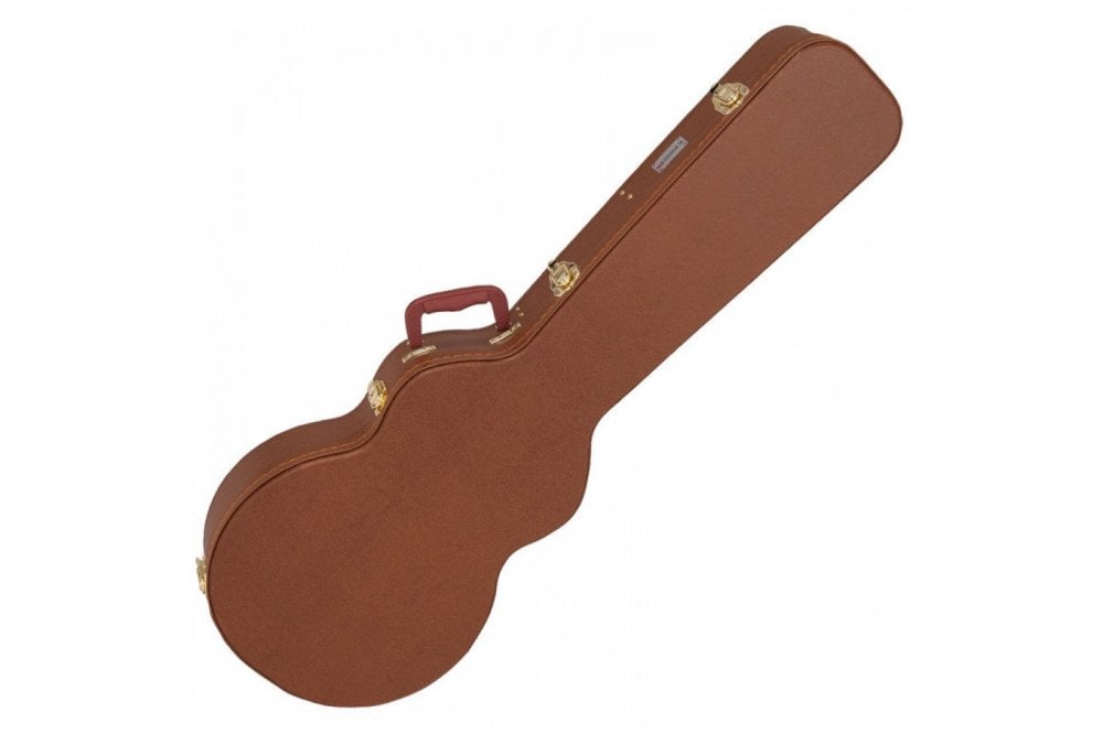 Kinsman Brown Hard Shell Case for Les Paul