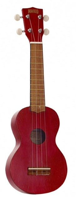 Mahalo Kahiko Soprano Ukulele Red