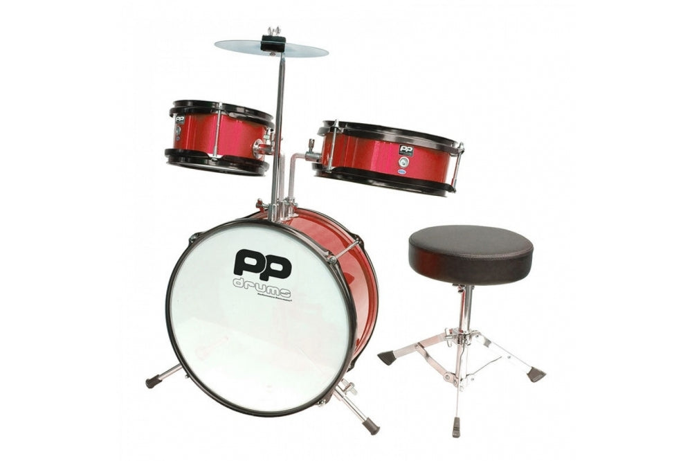 Performance Percussion 3 piece Junior Drum Kit - Red