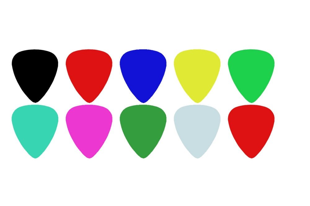Rhm Plectrum/Pick 10 Pack Mixed