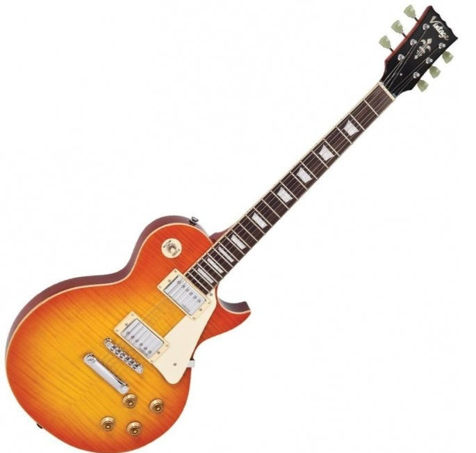 Vintage V100 ReIssued Electric Guitar  Honeyburst