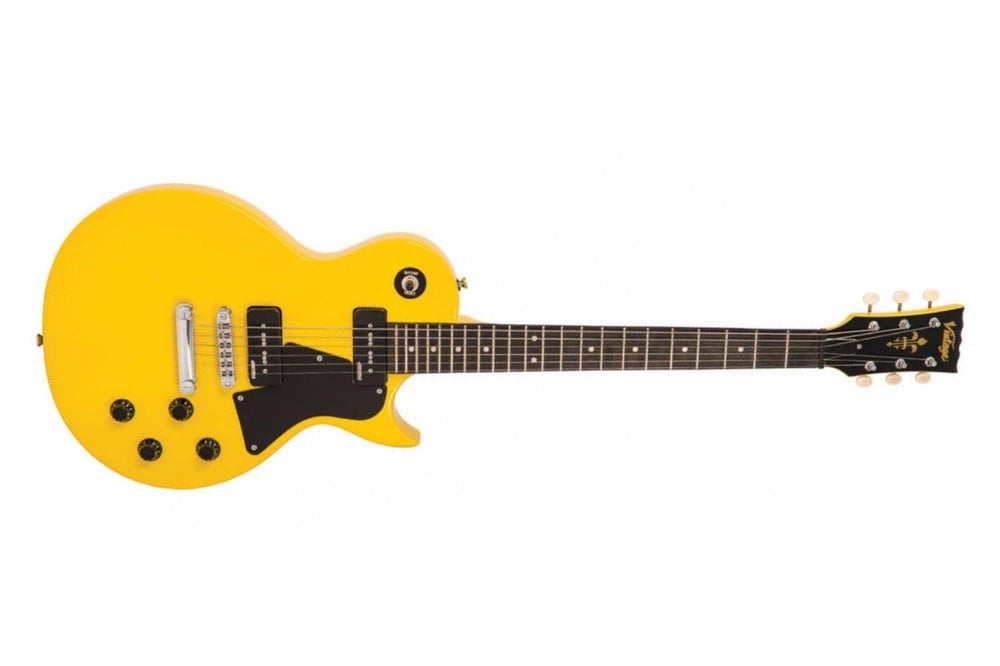 Vintage V132 Reissued Singlecut TV Yellow