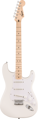 Squier Sonic Stratocaster HT MN Arctic White With White Pickguard