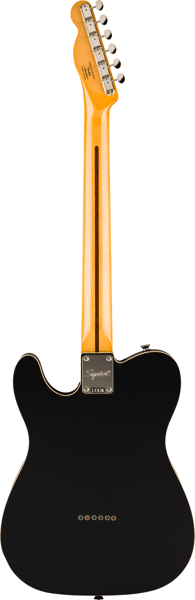 Squier FSR Classic Vibe 60s Custom Telecaster SH Wide Range Black With Gold Anodized Pickguard