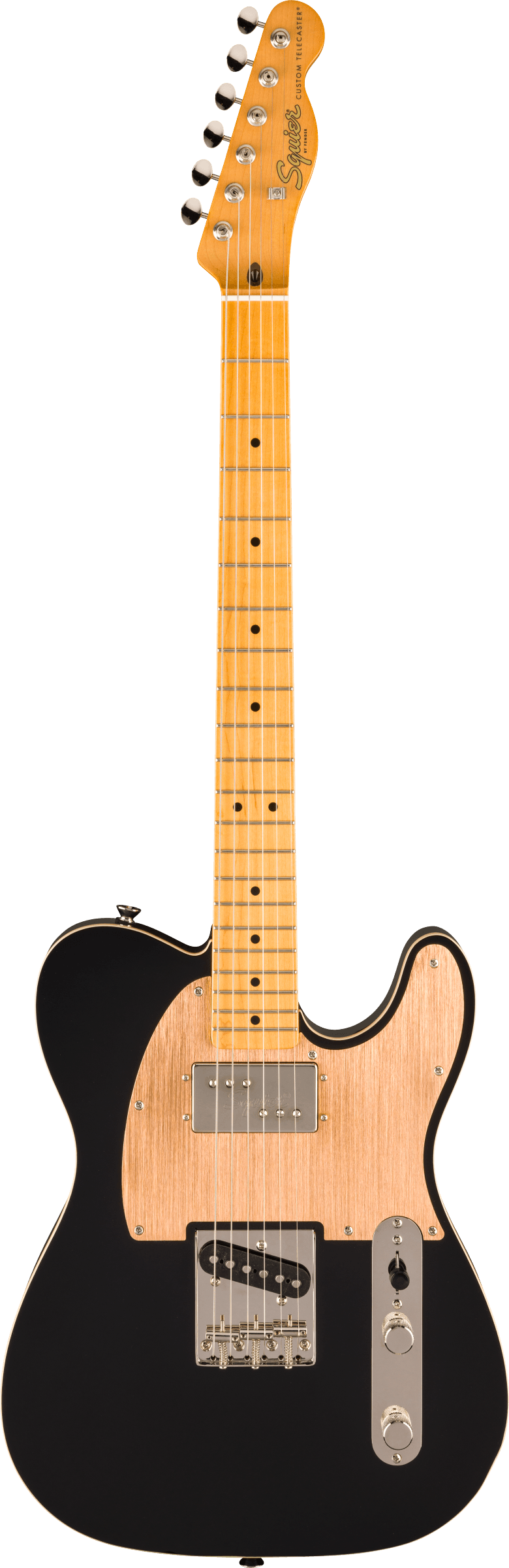 Squier FSR Classic Vibe 60s Custom Telecaster SH Wide Range Black With Gold Anodized Pickguard