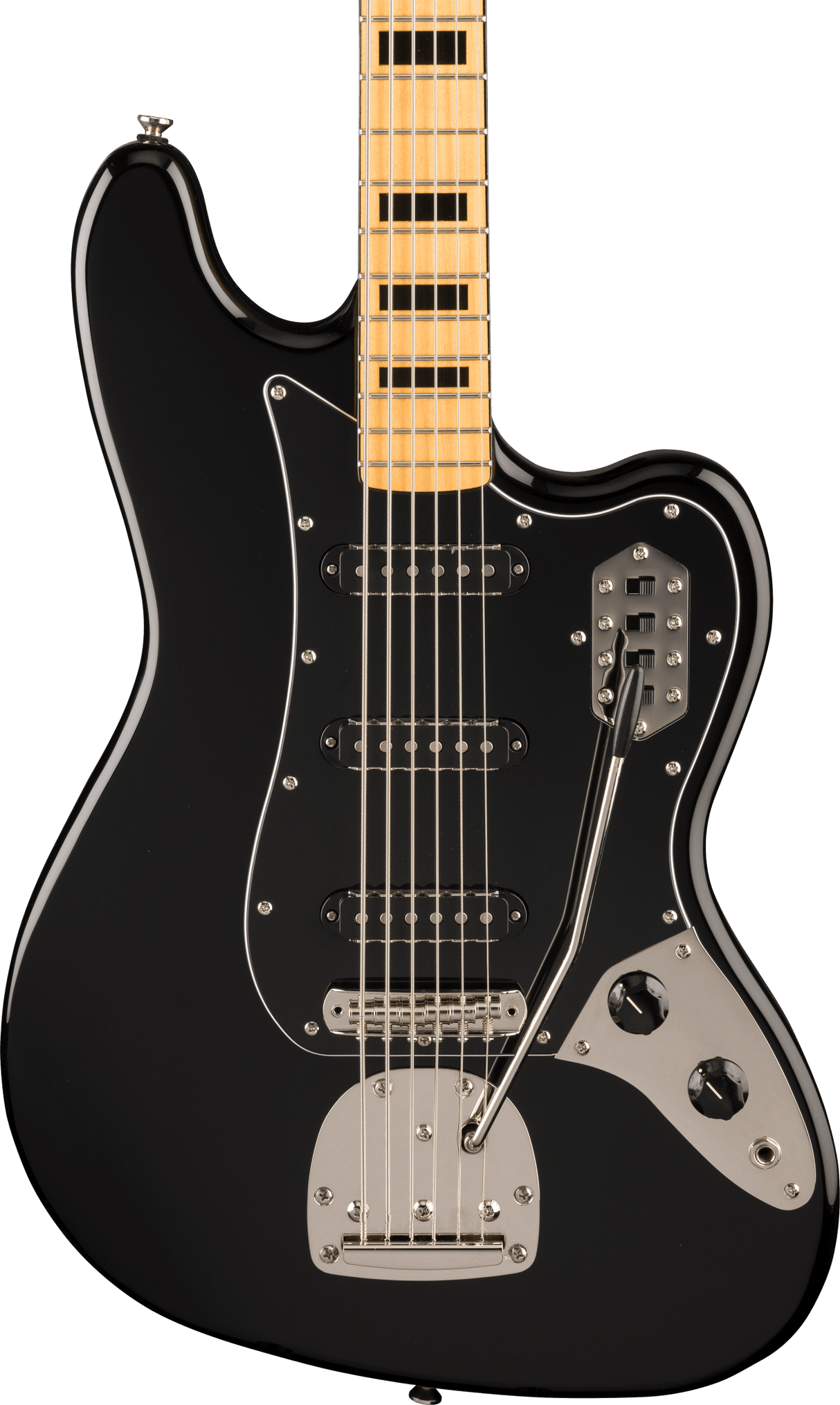 Squier FSR Classic Vibe Bass VI 6-String Black With Matching Headstock