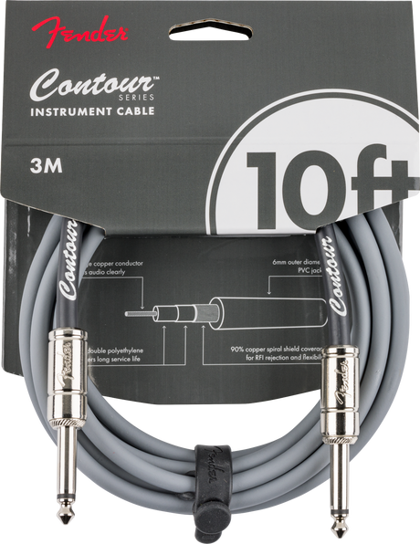 Fender Contour Instrument Cable Inca Silver 10ft
