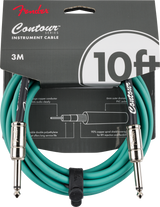 Fender Contour Instrument Cable Sherwood Green 10ft