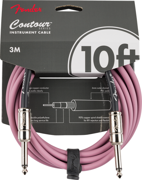 Fender Contour Instrument Cable Burgundy Mist 10ft