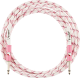 Fender x Hello Kitty White/Pink Woven Guitar Cable 10ft