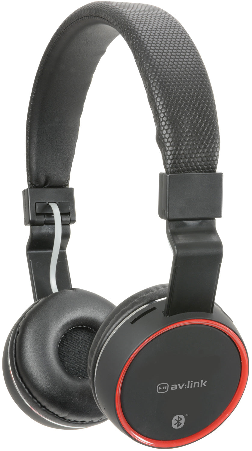 Av:link Wireless Bluetooth Headphones Black/Red