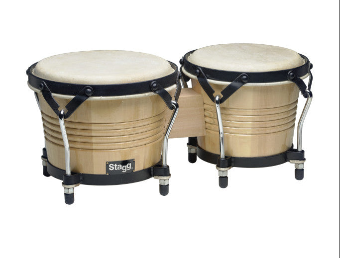 Stagg BW200N Wood Bongos 7.5 + 6.5in Nat