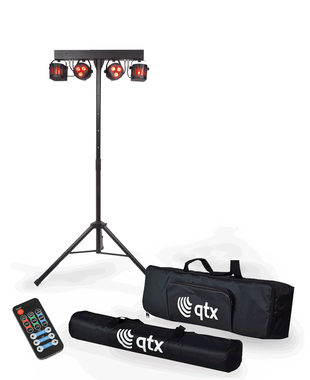 QTX Recharge DJ LED Derby And PAR Bar with Tripod