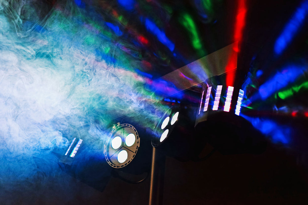 QTX Recharge DJ LED Derby And PAR Bar with Tripod