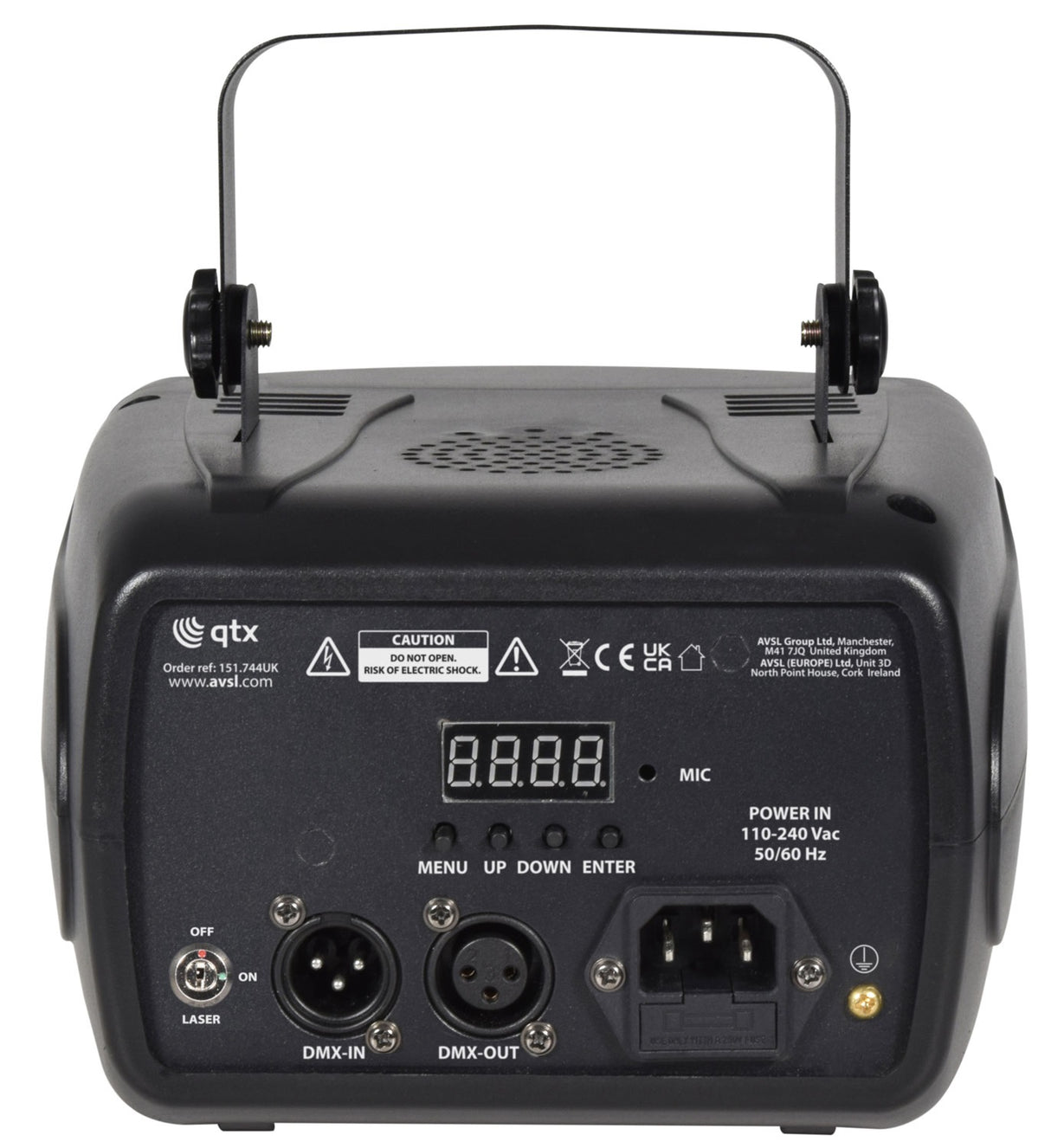 QTX Butterfly Effect 3-in-1 LED And Laser Effect Light