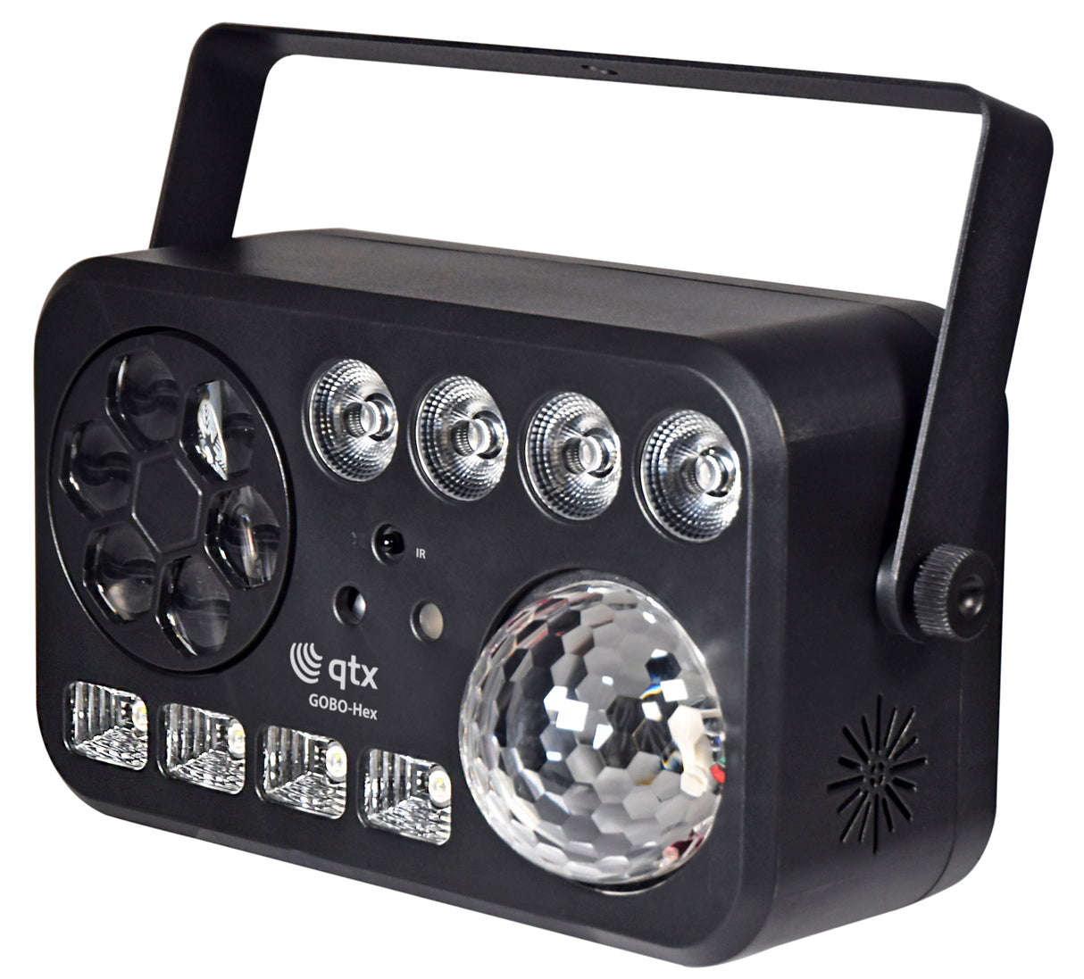 QTX GOBO Hex 6-in-1 LED and Laser Effect