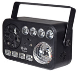 QTX GOBO Hex 6-in-1 LED and Laser Effect