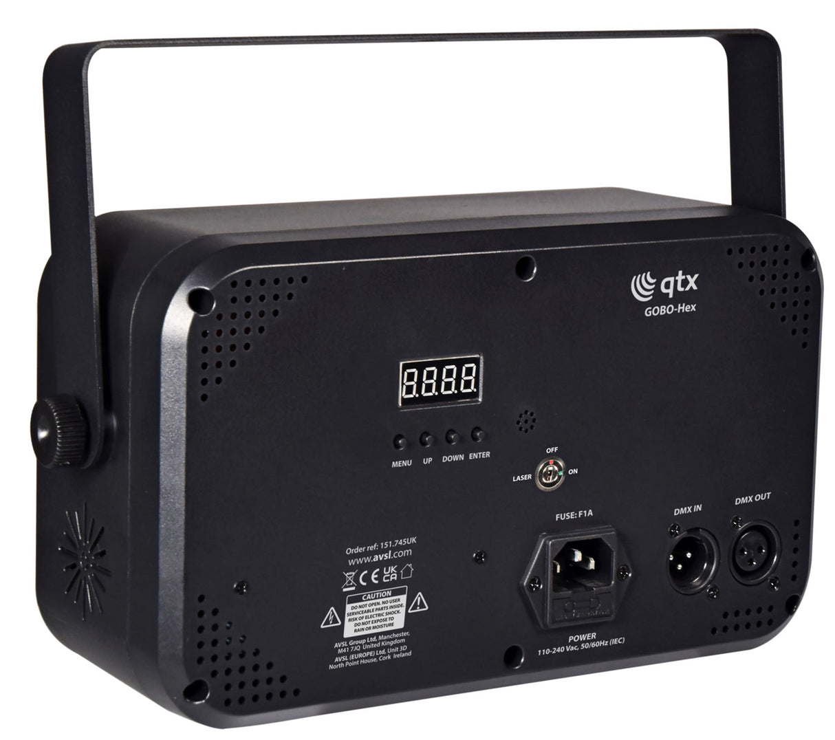 QTX GOBO Hex 6-in-1 LED and Laser Effect