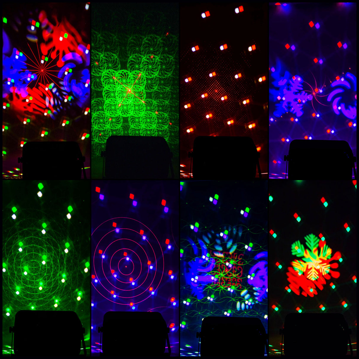 QTX GOBO Hex 6-in-1 LED and Laser Effect