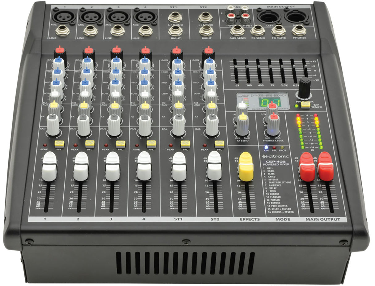Citronic CSP-408 Compact Powered Mixer with DSP