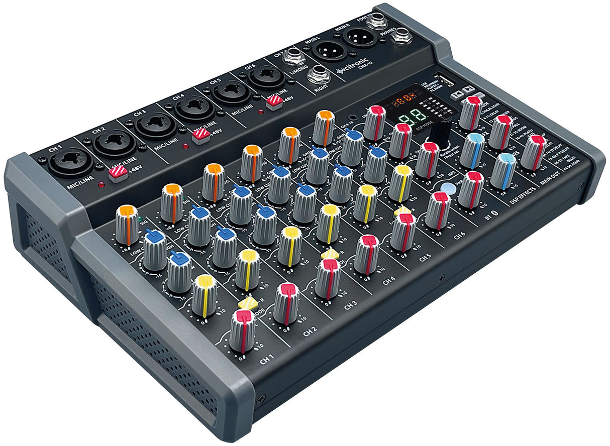 Citronic CMA-10 Compact Mixer with DSP, USB Play/Record/PC and Bluetooth