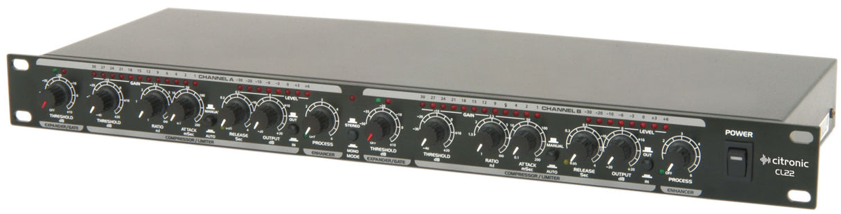 Citronic CL22 Stereo Compressor - Limiter - Gate