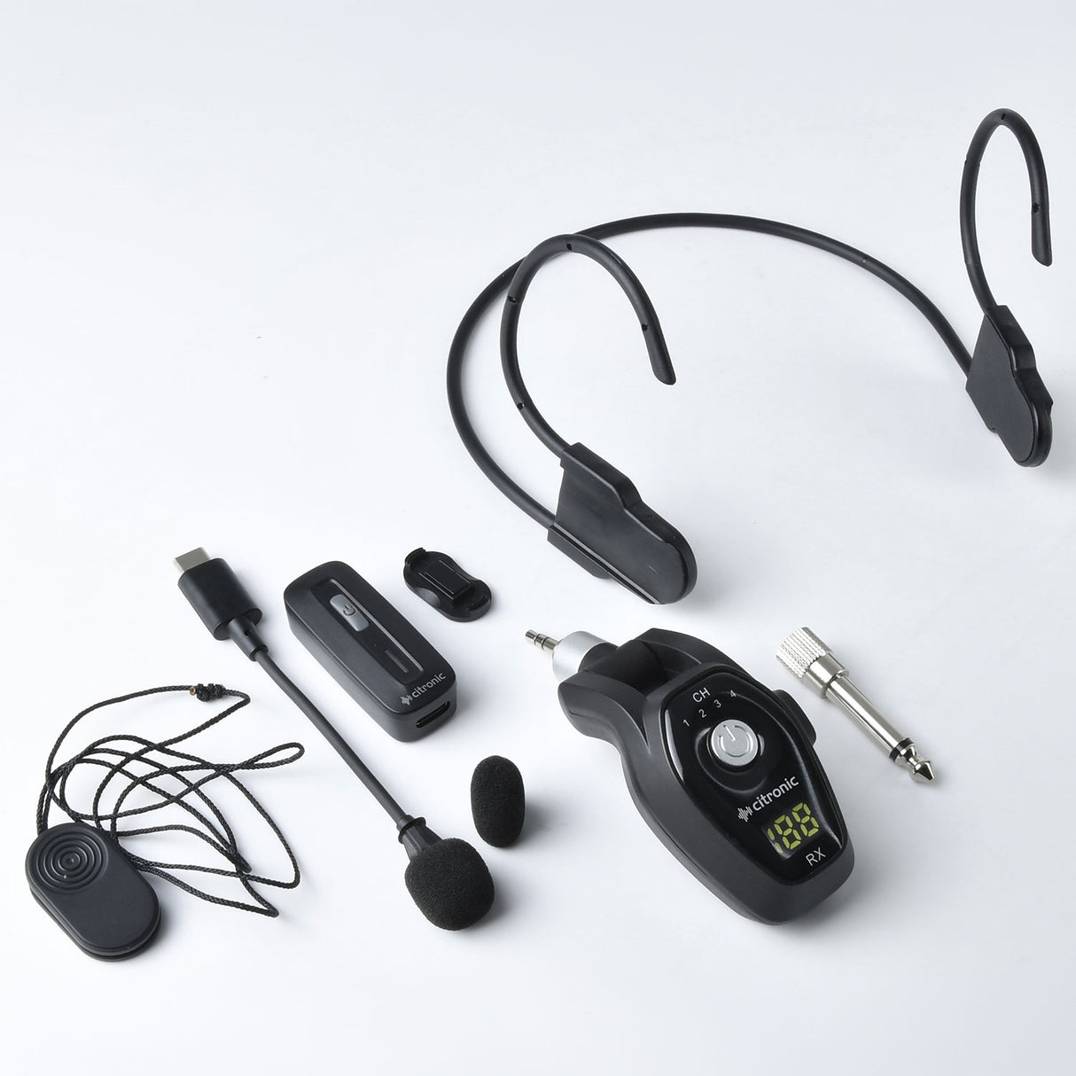 Citronic NL24 Lavalier and Neckband 2.4G Wireless Mic System