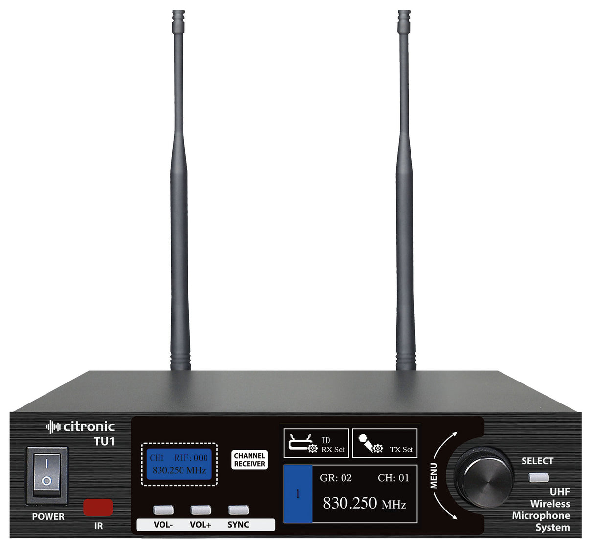 Citronic TU1-N PLL Tuneable UHF Wireless Microphone System