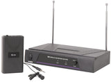 QTX VL1 Lavalier Clip-on Microphone VHF Wireless System