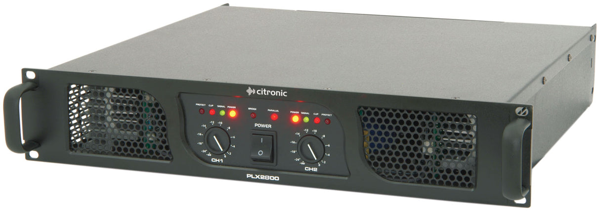 Citronic PLX2800 2 x 1400W PLX Series Rackmount Power Amplifier