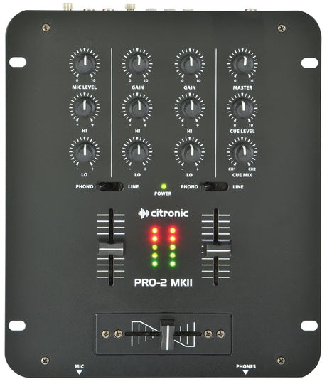 Citronic PRO-2 MKII DJ Mixer 2 Channel
