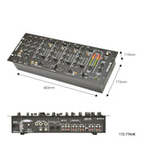 Citronic CDM8:4 USB 4 Channel 19in Rack Mount DJ Mixer