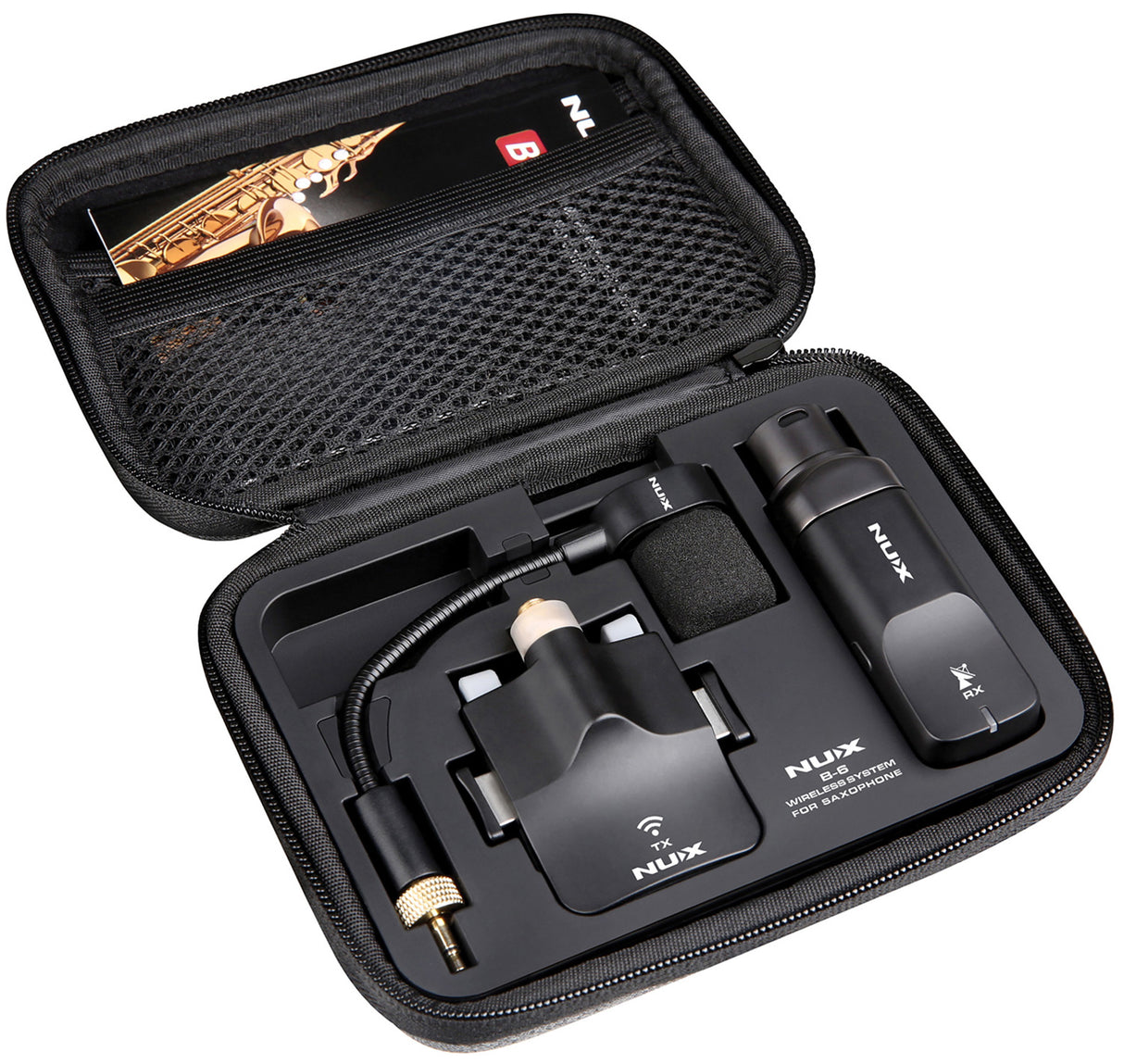 NUX B-6 Wireless Saxophone Microphone System 2.4GHz