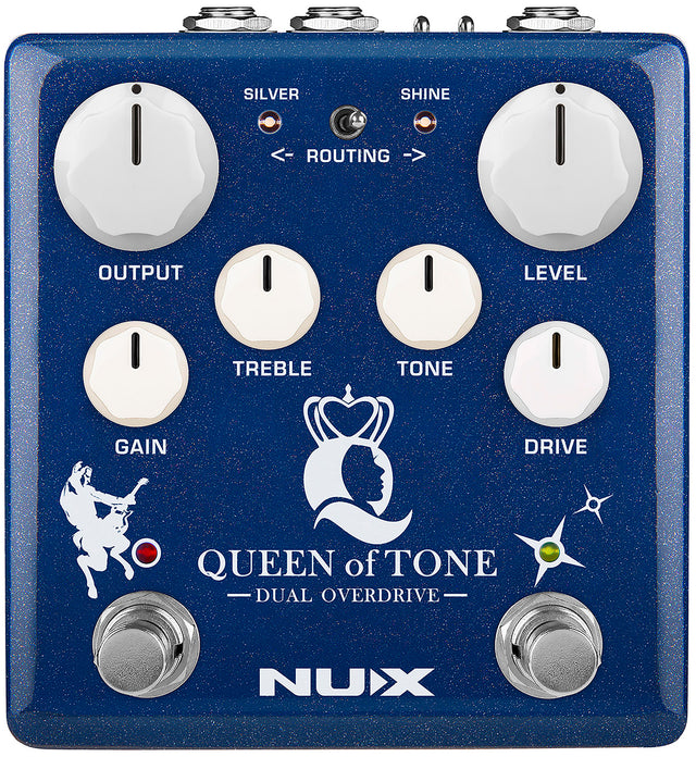 stacking overdrive pedals NUX Queen of Tone Dual Stacked Overdrive Pedal – Reidys Home Of Music