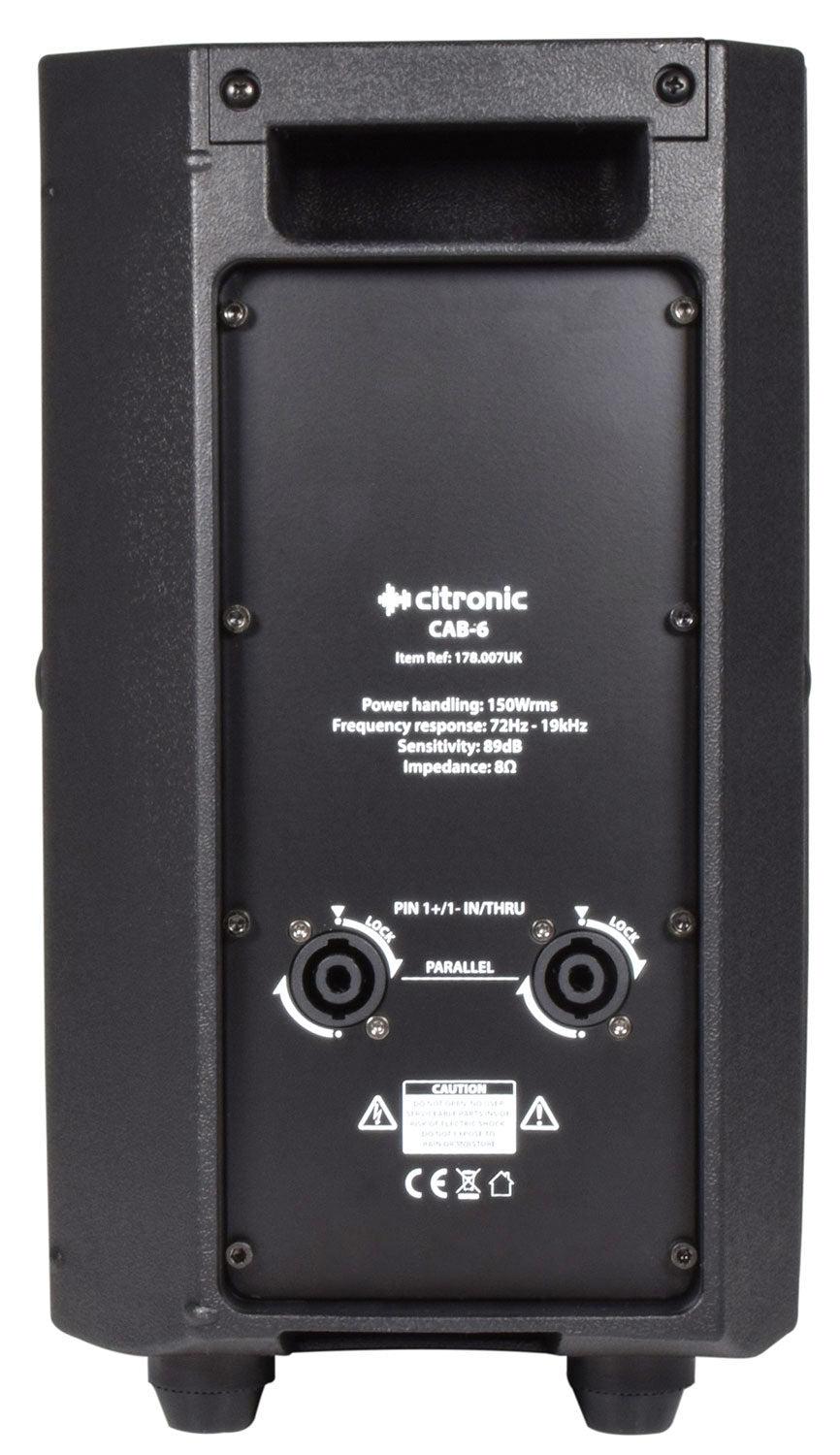 Citronic CAB 6 Passive 150W 6.5In PA Speaker Cabinet