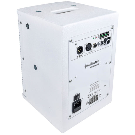 Citronic CUBA 6AW Active 6.5in 100W Full-Range PA Cabinet with DSP And Bluetooth White