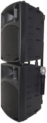 QTX PAV 10 Portable PA Set with UHF Mics - Bluetooth - Rechargeable Battery