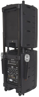 QTX PAV 10 Portable PA Set with UHF Mics - Bluetooth - Rechargeable Battery