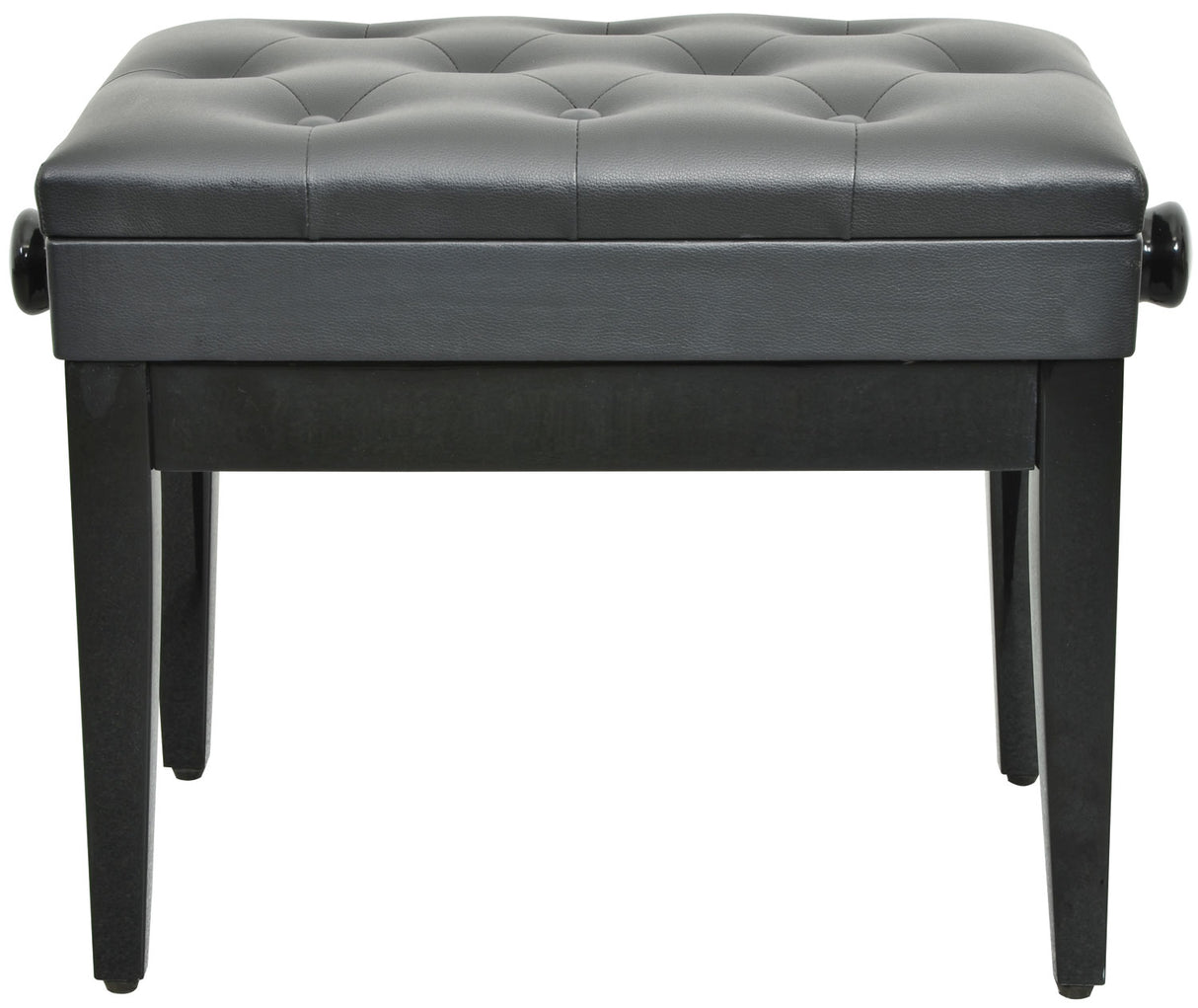 Chord Piano Bench With Storage - Black