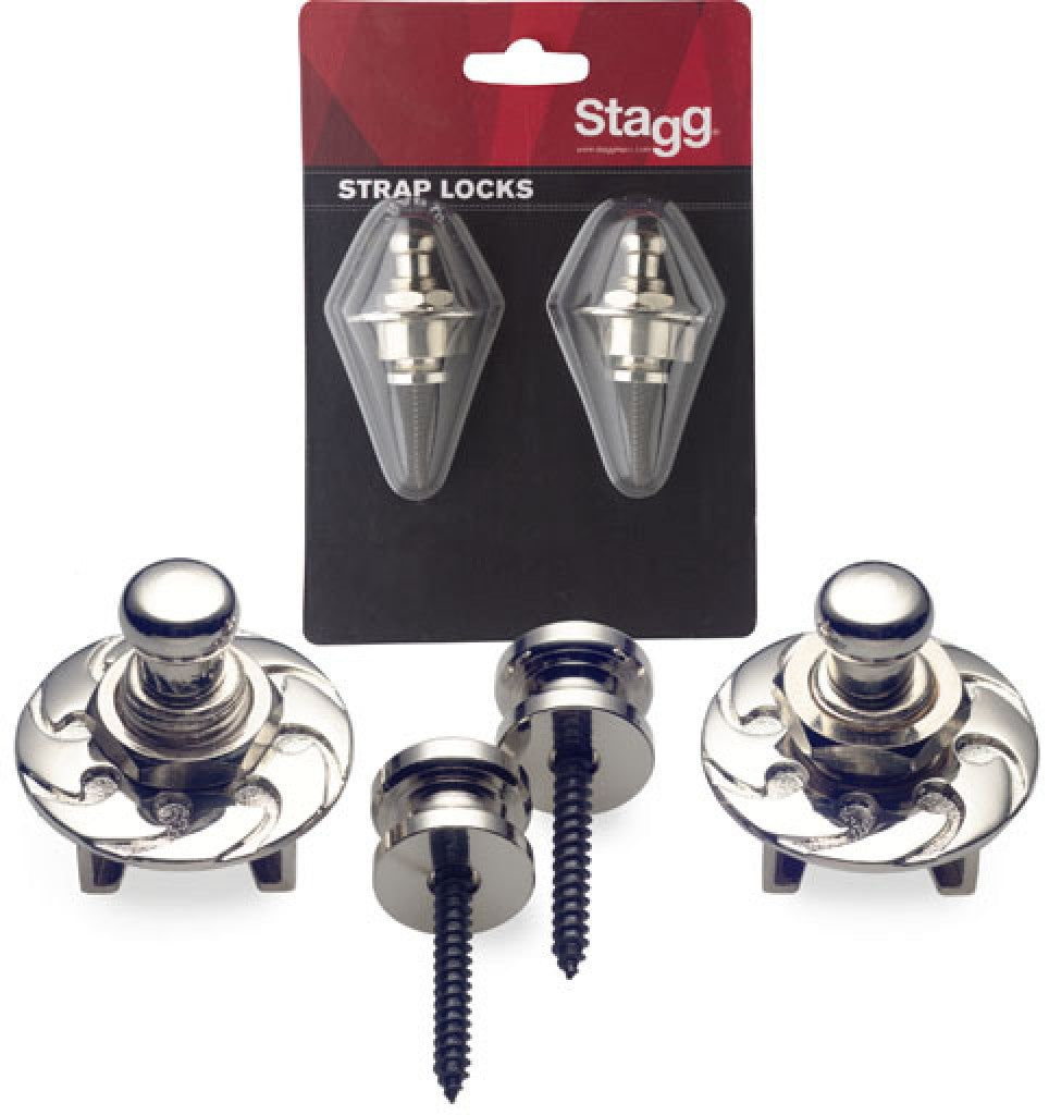 Stagg SSL1 CR  Strap buttons with locking system chrome