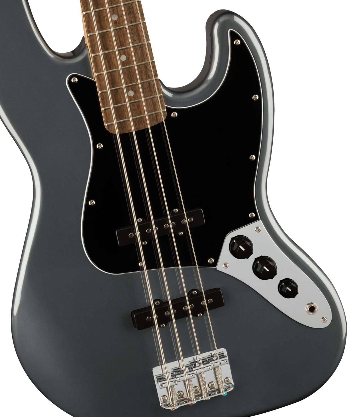 Squier Affinity Jazz Bass LRL Charcoal Frost Metallic