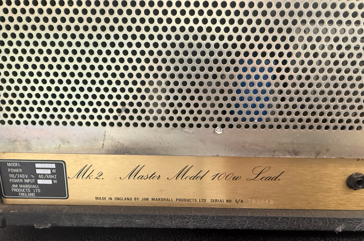 Marshall JCM800 2203 Mk2 100w Head 1985